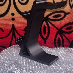 Black Gaming Controller and Headset Stand